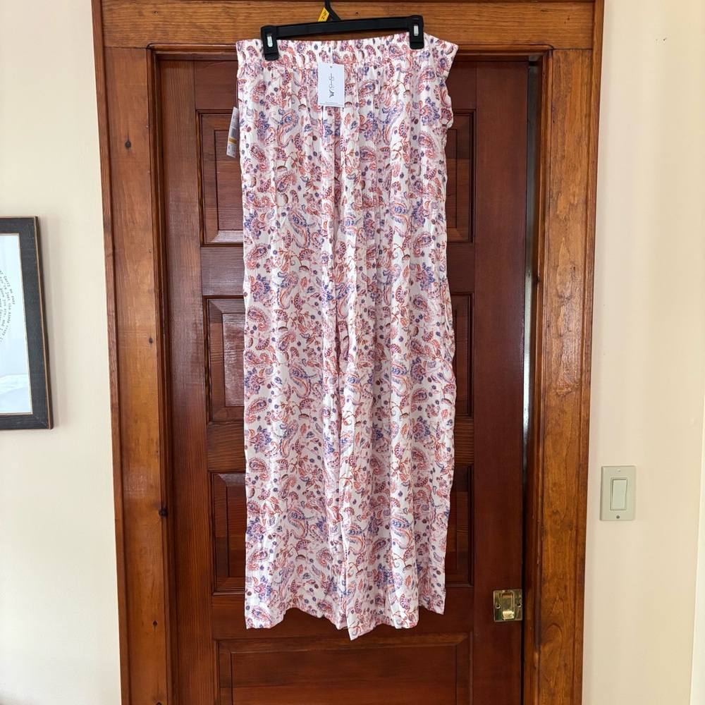 Jessica Simpson Women's Saydee Wide Pull On Pants size Large